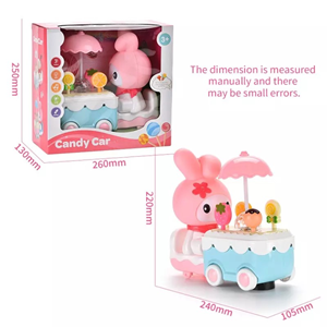 اسباب بازی نوزادی ماشین برقی آب نبات فروشی مدل خرگوشCandy Car _اسباب بازی نوزادی